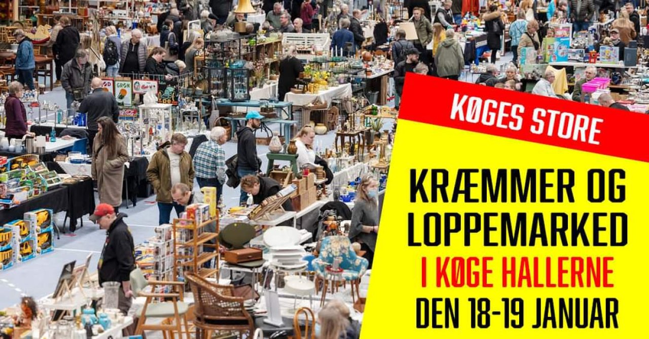 KØGE Oplev Køges store Kræmmer og Loppemarked i Køgehallerne